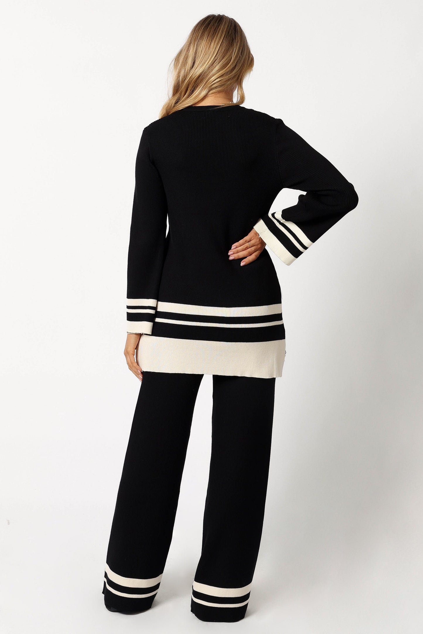 Lowell Pants - Black Off White